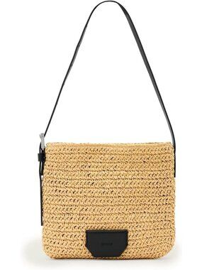 Chic Natural Mini Paper Bag - Stylish & Versatile One Size Handbag